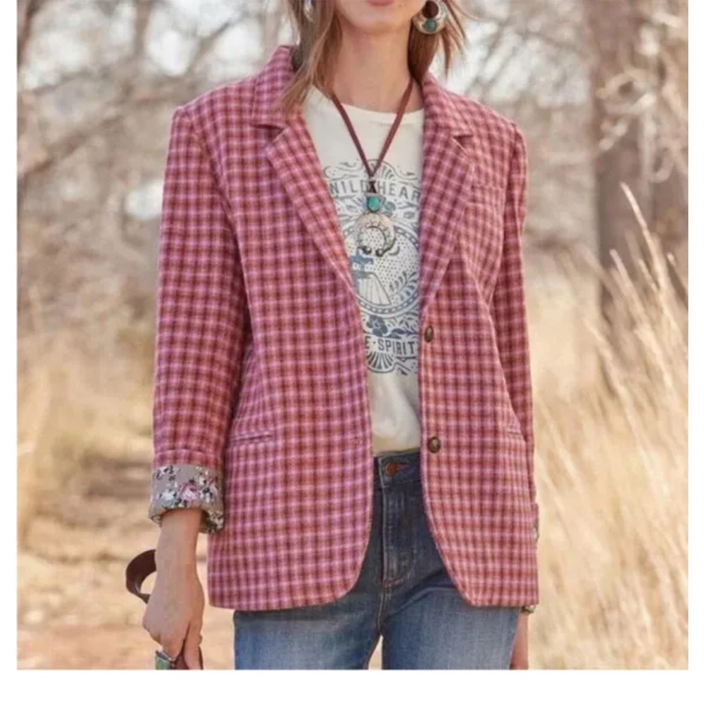Sundance The Lisa Plaid blazer